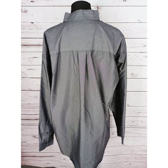 Wrangler George Strait Collection Charcoal Button Front‎ Size XXL Dress Shirt - Picture 3 of 7